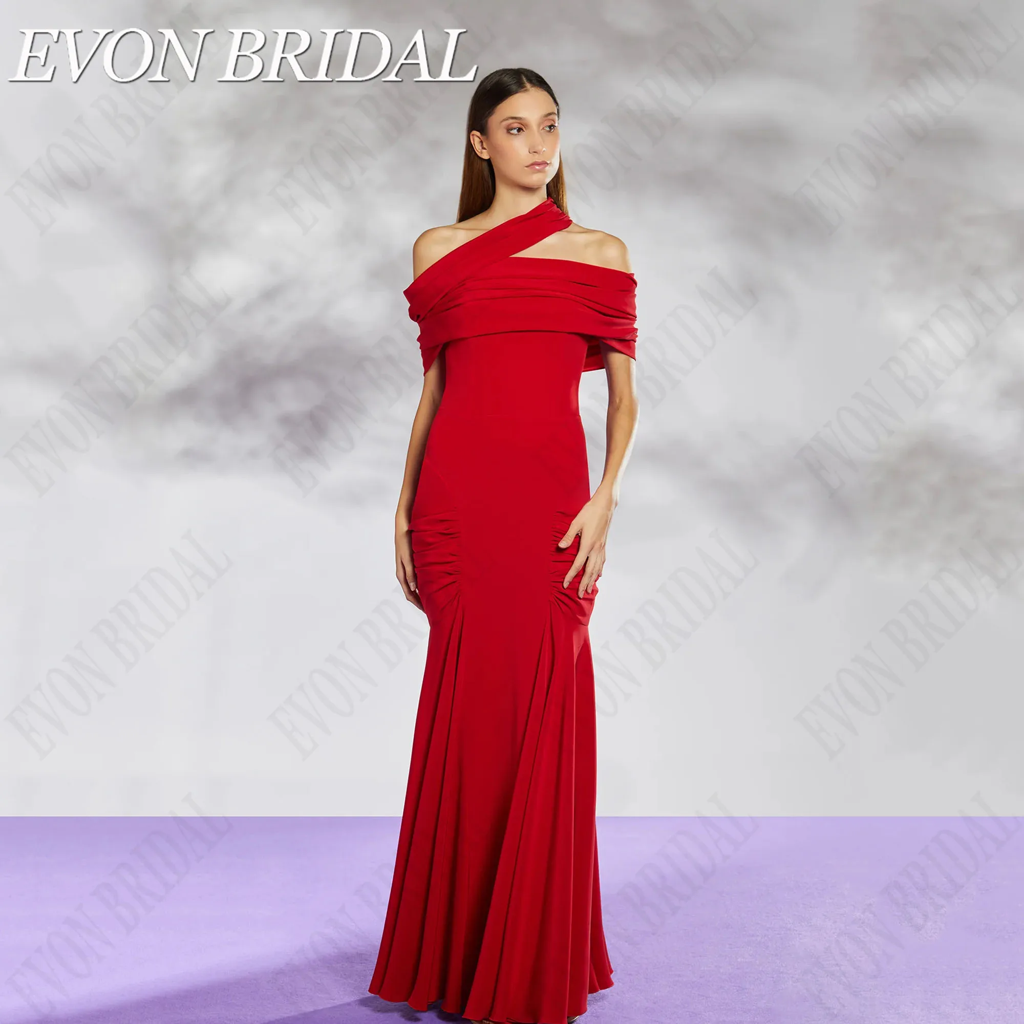 EVON BRIDAL Off Shoulder vestidos de fiesta Mermaid Pleat Satin Formal Celebrity Red Carpet Dresses Floor Length Gown Customized
EVON BRIDAL Off Shoulder vestidos de fiesta Mermaid Pleat Satin Formal Celebrity Red Carpet Dresses Floor Length Gown Customized