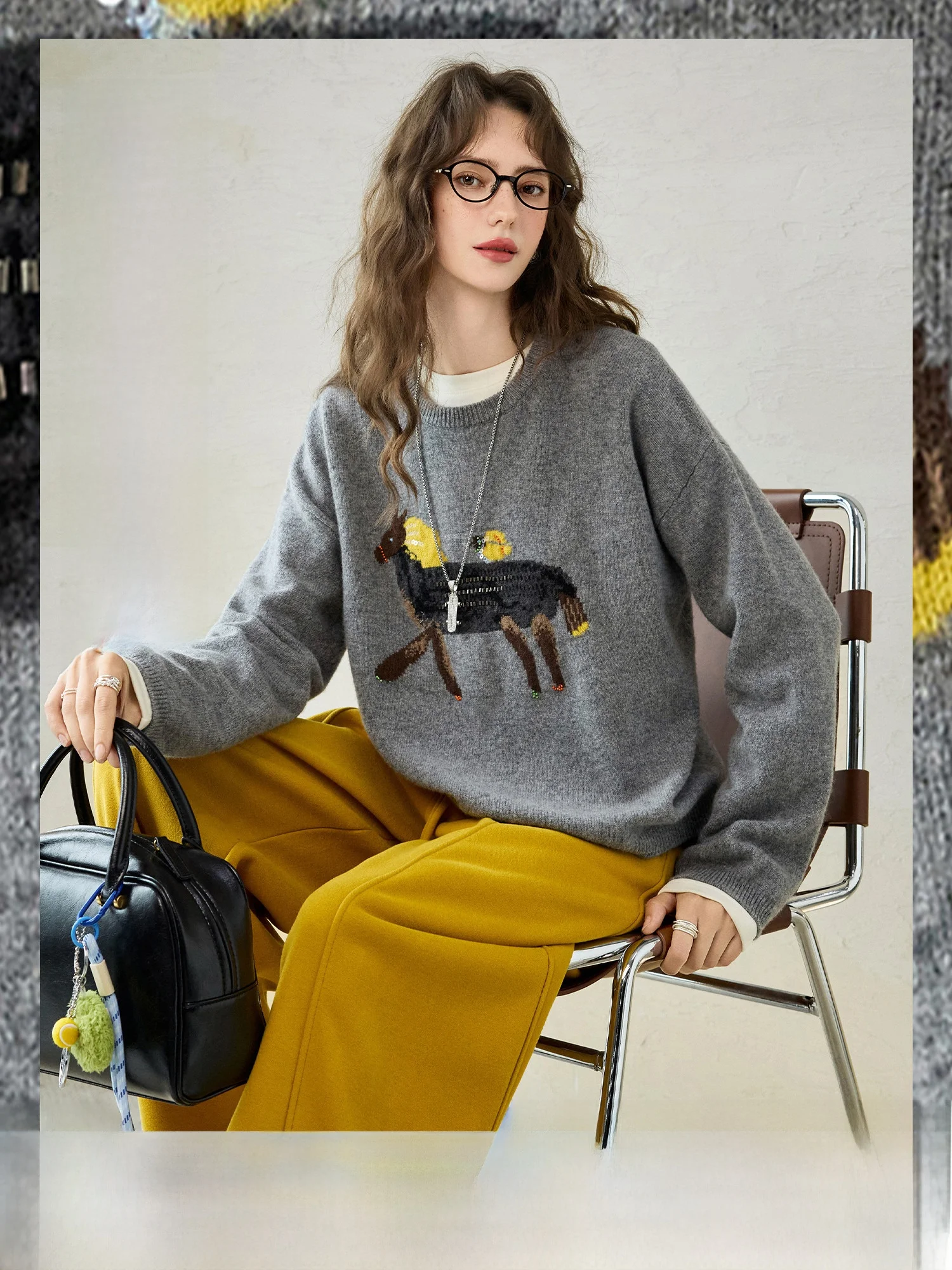 NAGUAGU Pumpkin Valley Fem Knitted Sweater Cartoon Bead round Ne Color Blo Winter Woolen Long Sve Warm Top
NAGUAGU Pumpkin Valley Fem Knitted Sweater Cartoon Bead round Ne Color Blo Winter Woolen Long Sve Warm Top