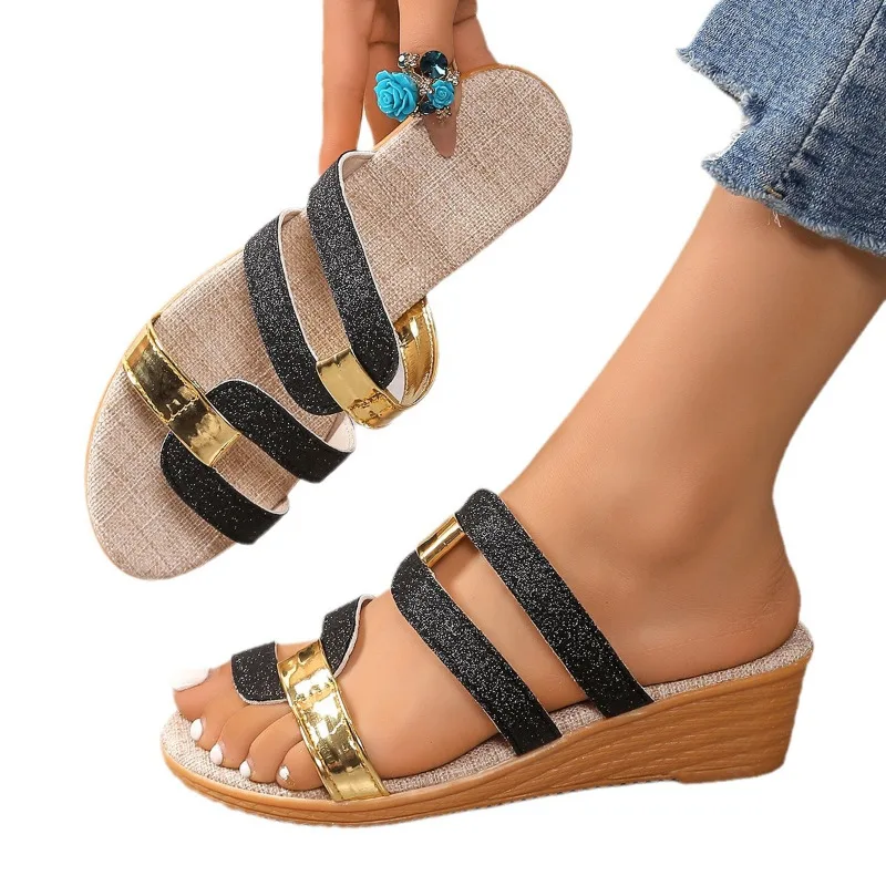 New Minimalist Slingback Wedge Sandals Outdoor Summer Lightweight Slides Solid Color Thick Bottom Ladies Shoes Female Sandals
New Minimalist Slingback Wedge Sandals Outdoor Summer Lightweight Slides Solid Color Thick Bottom Ladies Shoes Female Sandals