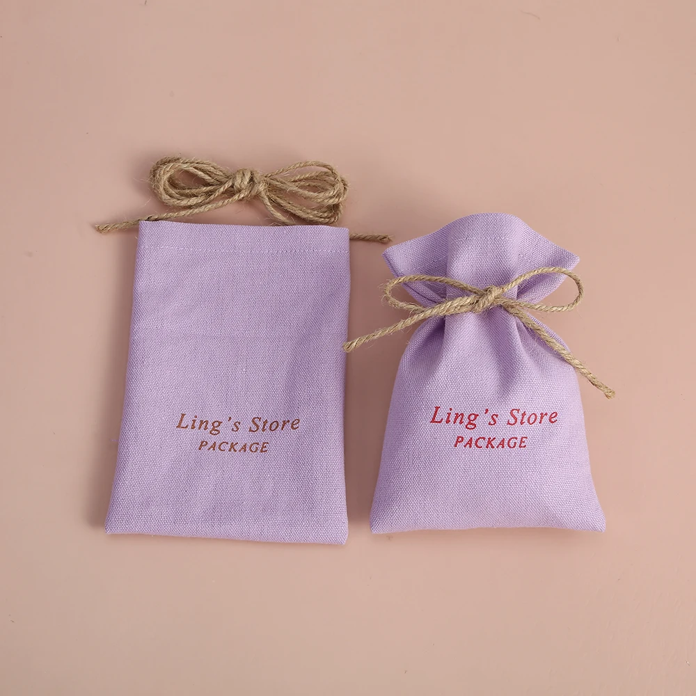 100Pcs New Muslin Jewelry Bag Baptism Wedding Favors Gift Pouch Purple Cotton Sachets With Hemp Rope Packaging Sack Personalized
100Pcs New Muslin Jewelry Bag Baptism Wedding Favors Gift Pouch Purple Cotton Sachets With Hemp Rope Packaging Sack Personalized