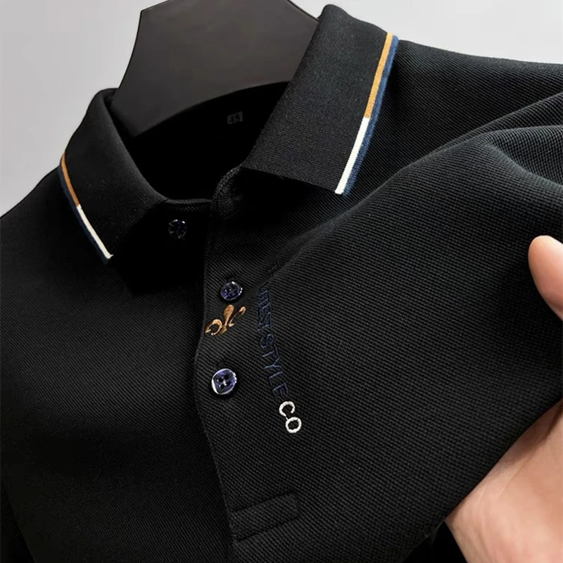 High end brand 100% cotton polo shirt men's high-quality fashion embroidery long sleeved t-shirt men's new style top in spring
High end brand 100% cotton polo shirt men's high-quality fashion embroidery long sleeved t-shirt men's new style top in spring