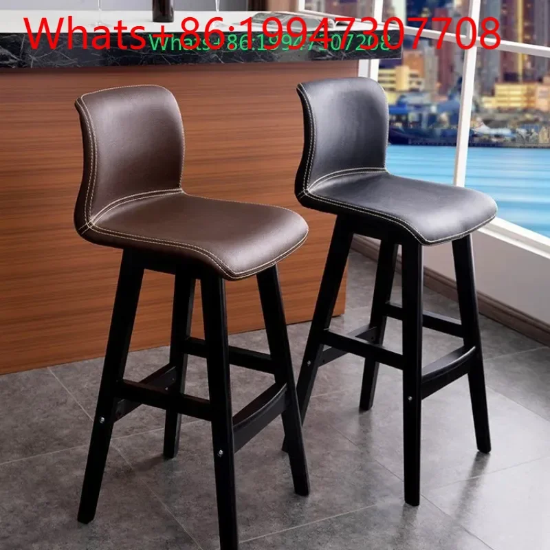 Retro light luxury solid wood ergonomic bar chair bar cafe home art high chair
Retro light luxury solid wood ergonomic bar chair bar cafe home art high chair