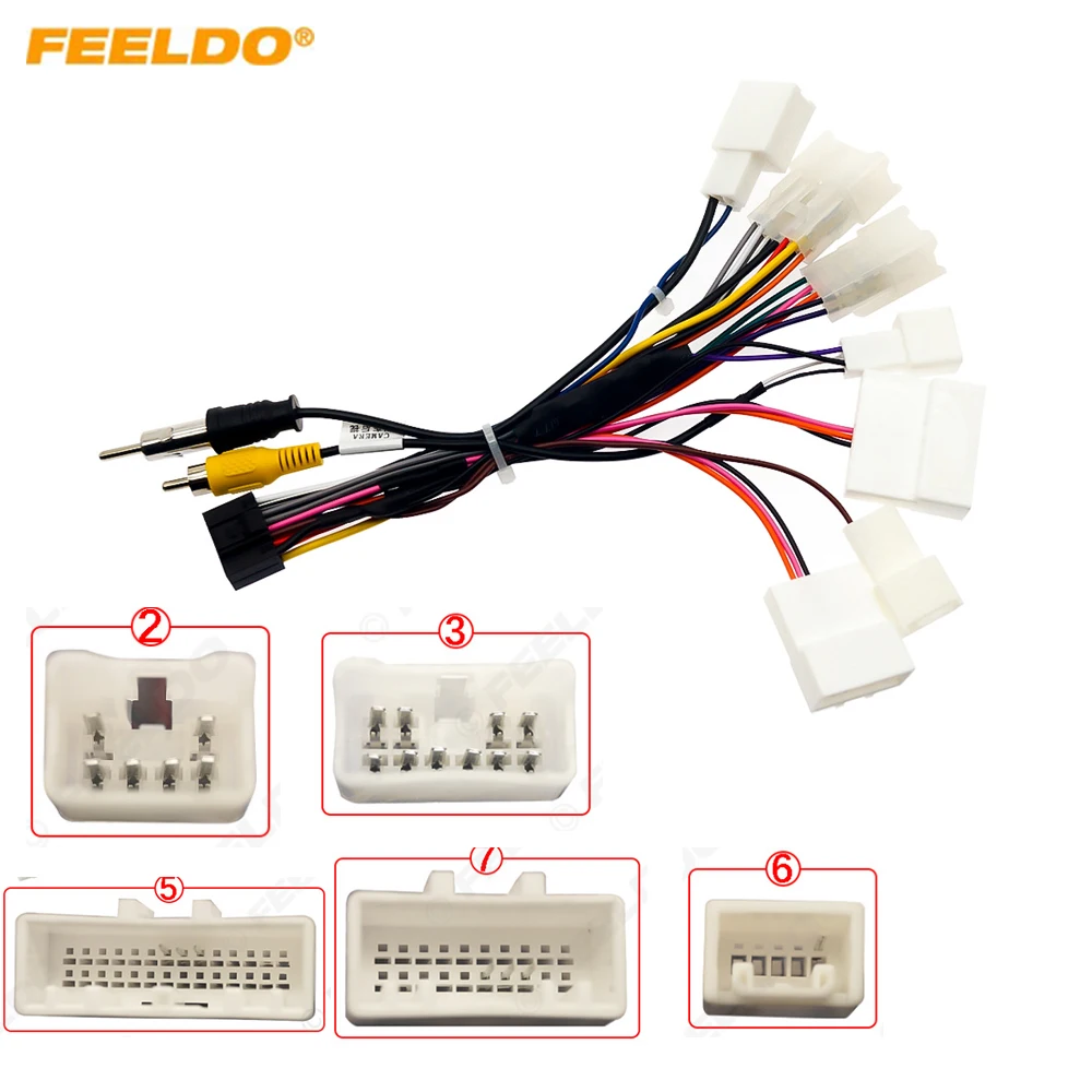 Автомобильный адаптер жгута проводов шнура питания Android 16Pin для Toyota 2004-2024 гг.
Автомобильный адаптер жгута проводов шнура питания Android 16Pin для Toyota 2004-2024 гг.