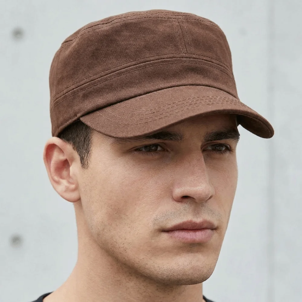Fashion Breathable Flat Top Hat Adjustable Lightweight Sun Protection Cap Solid Color Korean Style Outdoor Peaked Cap Men
Fashion Breathable Flat Top Hat Adjustable Lightweight Sun Protection Cap Solid Color Korean Style Outdoor Peaked Cap Men