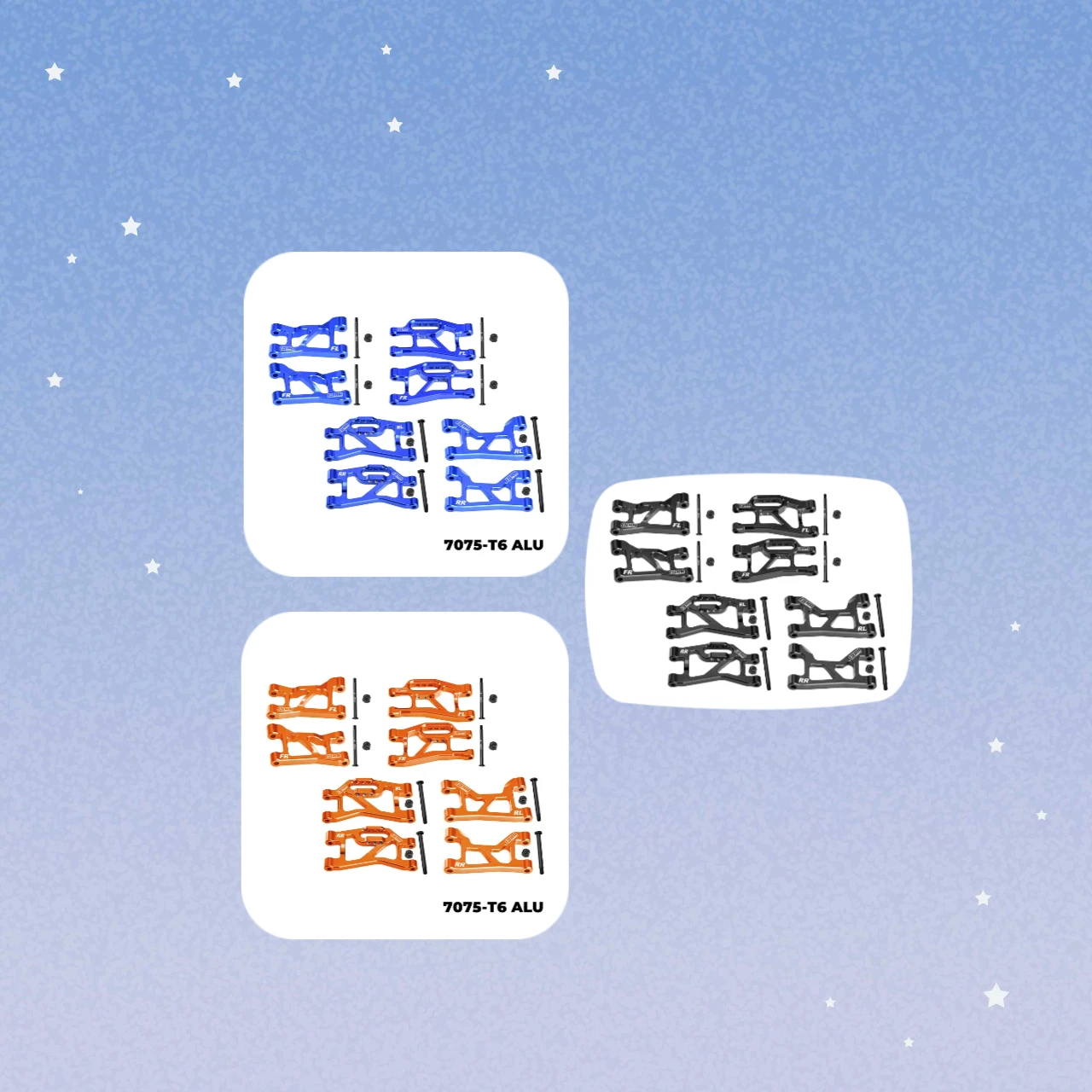 Рычаги подвески из сплава GPM 7075, передние и задние (верхние и нижние) для TRAXXAS Mini Slash Mini Rally
Рычаги подвески из сплава GPM 7075, передние и задние (верхние и нижние) для TRAXXAS Mini Slash Mini Rally