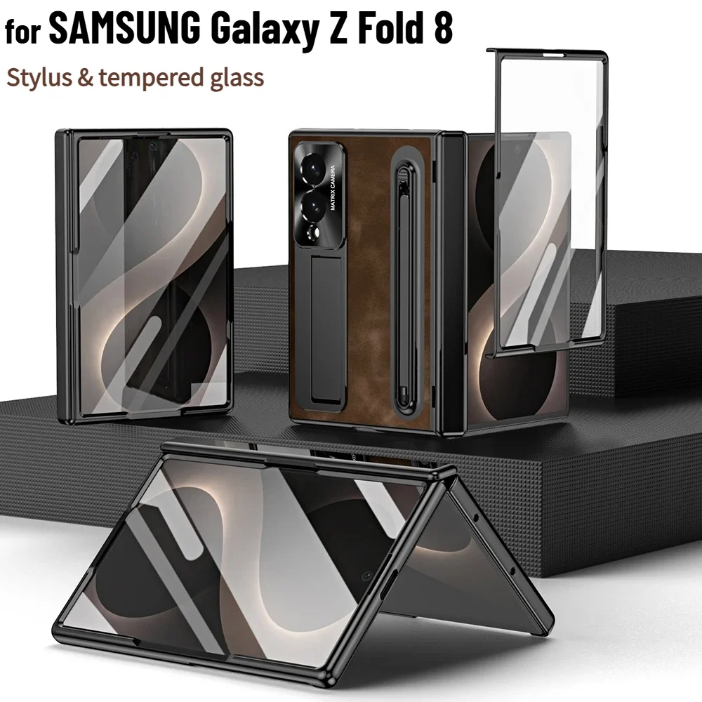 High Quality Busienss Case for Samsung Galaxy Z Fold 8 Ultra Fold 8 7 6 5 with Stylus Tempered Glass Screen Shockproof Cover
High Quality Busienss Case for Samsung Galaxy Z Fold 8 Ultra Fold 8 7 6 5 with Stylus Tempered Glass Screen Shockproof Cover