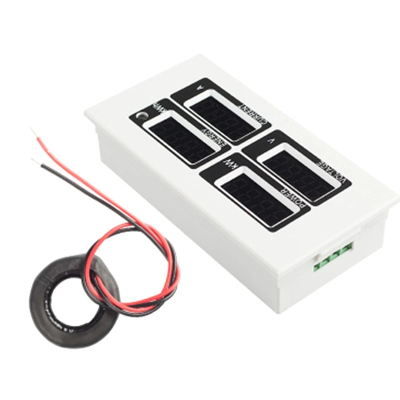 A96I-PZEM-004 Single Phase Power Energy Meter Red LED Display Electric Instruments Volt Amp Watt Kwh Indicator TTL Modbus
A96I-PZEM-004 Single Phase Power Energy Meter Red LED Display Electric Instruments Volt Amp Watt Kwh Indicator TTL Modbus