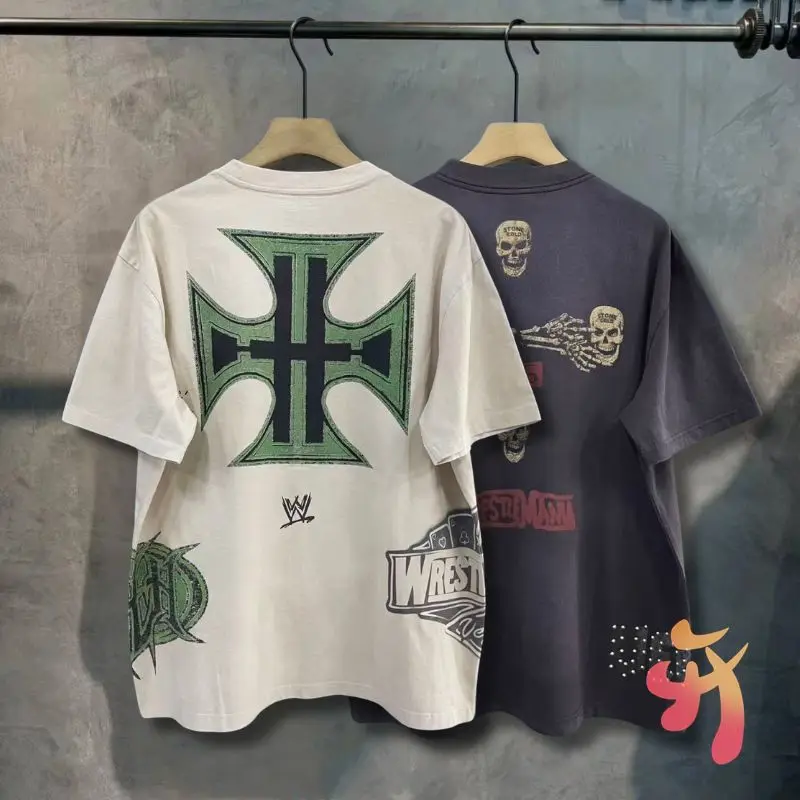 Мужские и женские винтажные уличные летние футболки с изображением кактуса Джека, логотип с буквенным принтом, граффити, скелетон, свободные топы с короткими рукавами Y2K
Мужские и женские винтажные уличные летние футболки с изображением кактуса Джека, логотип с буквенным принтом, граффити, скелетон, свободные топы с короткими рукавами Y2K