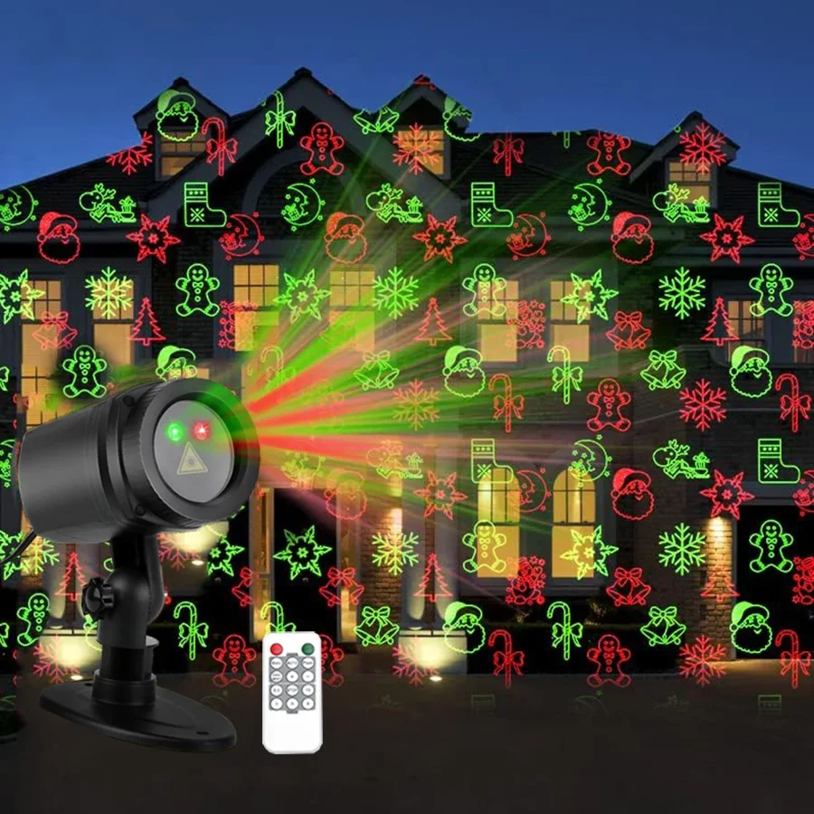 Red Green Star Show Christmas Laser Projector Light 12 Patterns LED Projection Light with Remote Landscape Projector Spotlight
Red Green Star Show Christmas Laser Projector Light 12 Patterns LED Projection Light with Remote Landscape Projector Spotlight