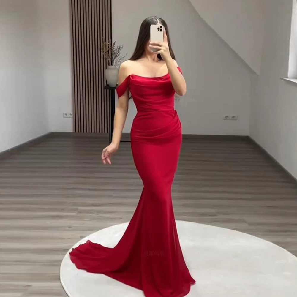 Red Simple Prom Dresses 2023 Women Off-Shoulder Sexy Long Evening Gowns Dubai Arabia Split Mermaid Elegant Formal Party Dress
Red Simple Prom Dresses 2023 Women Off-Shoulder Sexy Long Evening Gowns Dubai Arabia Split Mermaid Elegant Formal Party Dress
