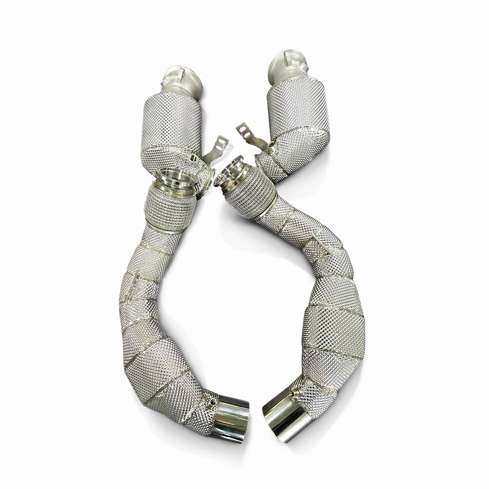 Exhaust downpipe with Heat Shield for BMW X5/X5M 4.4t V8 2019-2023 upgraded high-performance exhaust downpipe factory wholesale
Exhaust downpipe with Heat Shield for BMW X5/X5M 4.4t V8 2019-2023 upgraded high-performance exhaust downpipe factory wholesale