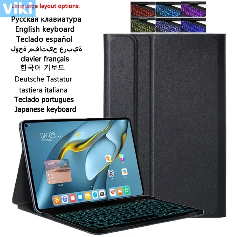 Чехлы-клавиатура для Samsung Galaxy Tab A7 10.4 2020, чехол для клавиатуры, русский, испанский, английский, корейский, 7-цветная, с подсветкой, клавиатура F
Чехлы-клавиатура для Samsung Galaxy Tab A7 10.4 2020, чехол для клавиатуры, русский, испанский, английский, корейский, 7-цветная, с подсветкой, клавиатура F