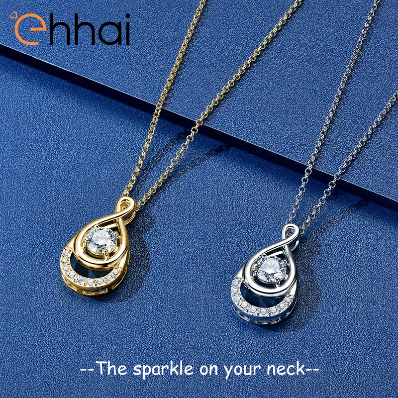 Ehhai Round Moissanite Waterdrop Infinity Pendant Necklace for Women s925 Sterling Silver Wedding Chain Fine Neck Jewelry Choker
Ehhai Round Moissanite Waterdrop Infinity Pendant Necklace for Women s925 Sterling Silver Wedding Chain Fine Neck Jewelry Choker