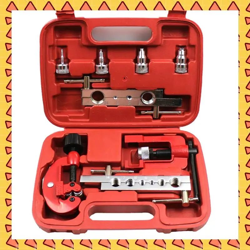 A008 Профессиональный набор инструментов для резки и двойного развальцовки труб из 8 шт. для медных тормозных масляных трубок, размер 3-19 мм
A008 Профессиональный набор инструментов для резки и двойного развальцовки труб из 8 шт. для медных тормозных масляных трубок, размер 3-19 мм