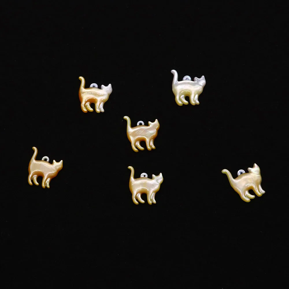 Animals Shaped Yellow Shell Charms 1pcs Natural Seawater Shell Carved Small Cat Pendant Suitable for Cute Jewelry Handmade
Animals Shaped Yellow Shell Charms 1pcs Natural Seawater Shell Carved Small Cat Pendant Suitable for Cute Jewelry Handmade