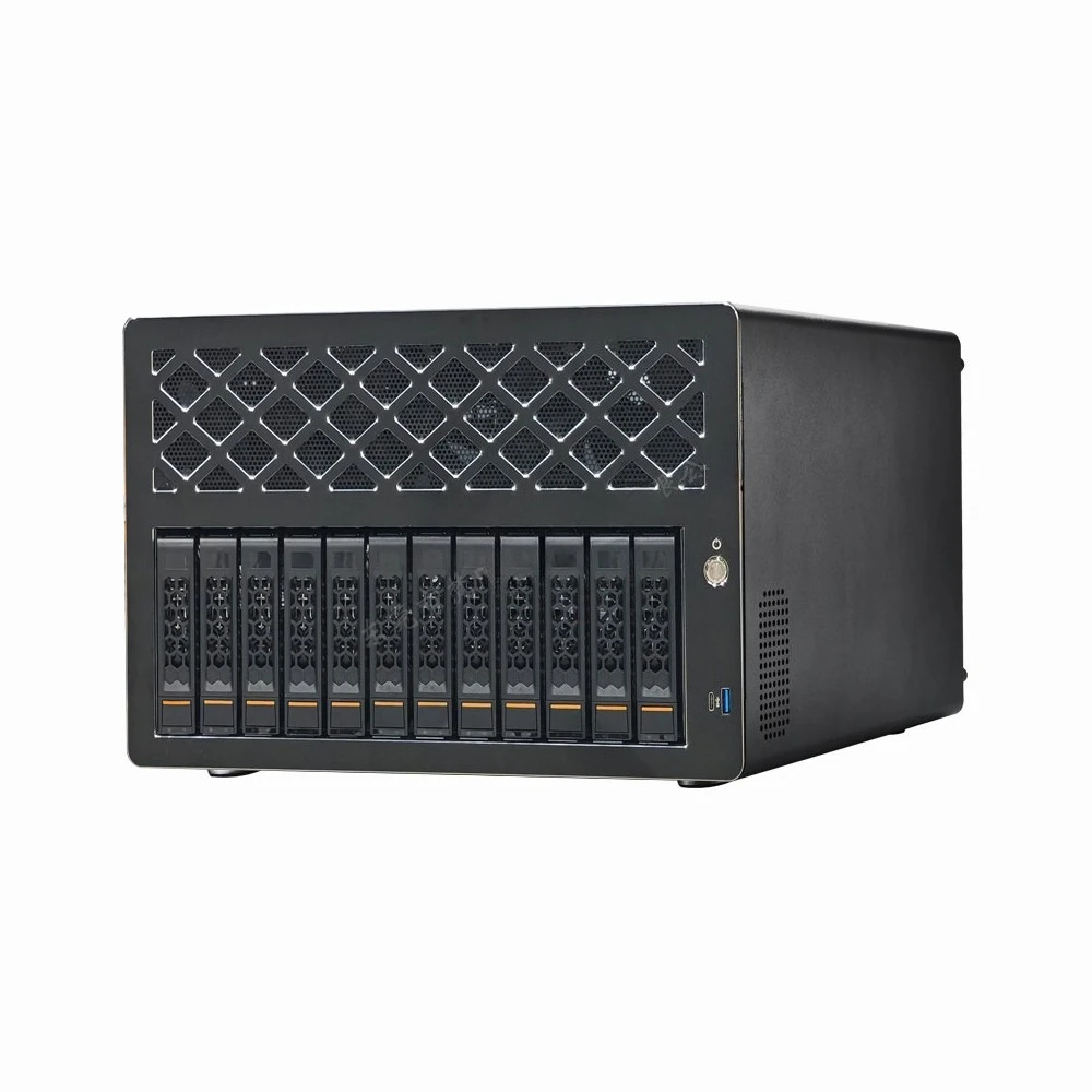 12 Bay Hot Swap Server Chassis, Support ATX Motherboard NAS Storage Case for Network Data Industrial PC Control
12 Bay Hot Swap Server Chassis, Support ATX Motherboard NAS Storage Case for Network Data Industrial PC Control