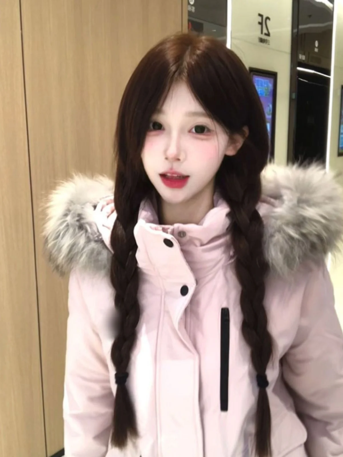 Korean Style Thickened Pink Fur Collar Cotton Jacket Women's Beautiful Spring Cotton Clothes Outerwear Simple Casual Coat
Korean Style Thickened Pink Fur Collar Cotton Jacket Women's Beautiful Spring Cotton Clothes Outerwear Simple Casual Coat