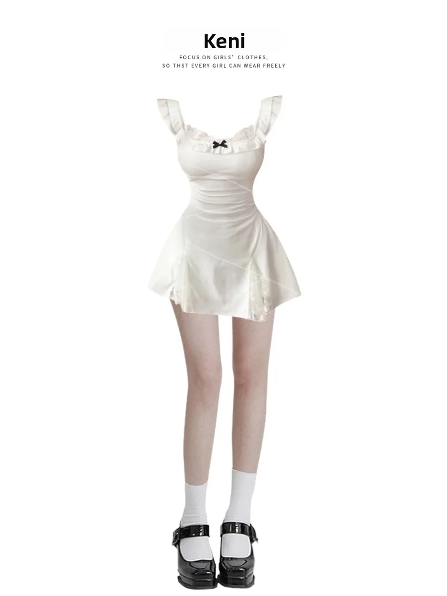 plus Size Sweet Spicy Style Fly Sleeve Dress Women Summer Fat MM Pure Desire Super Fairy Lace White A-Line Dress
plus Size Sweet Spicy Style Fly Sleeve Dress Women Summer Fat MM Pure Desire Super Fairy Lace White A-Line Dress