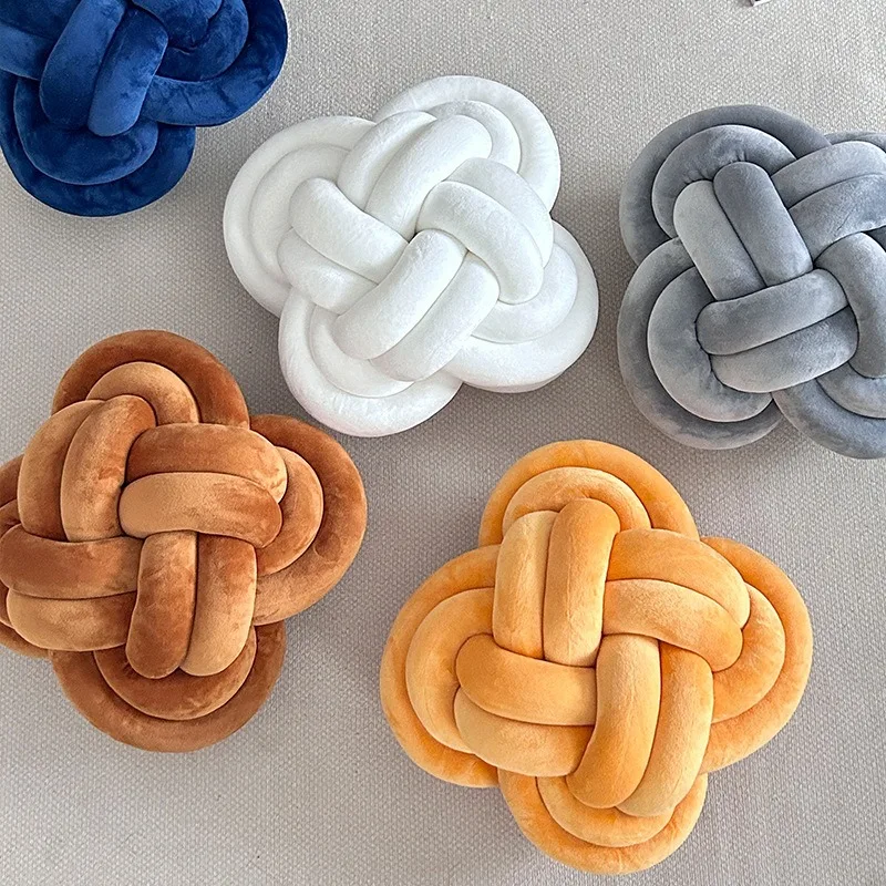 Solid Color Knot Braided Pillow Danish Ball Chinese Knot Design Sofa Bed Bay Window Decorative Accent Cozy Touch
Solid Color Knot Braided Pillow Danish Ball Chinese Knot Design Sofa Bed Bay Window Decorative Accent Cozy Touch