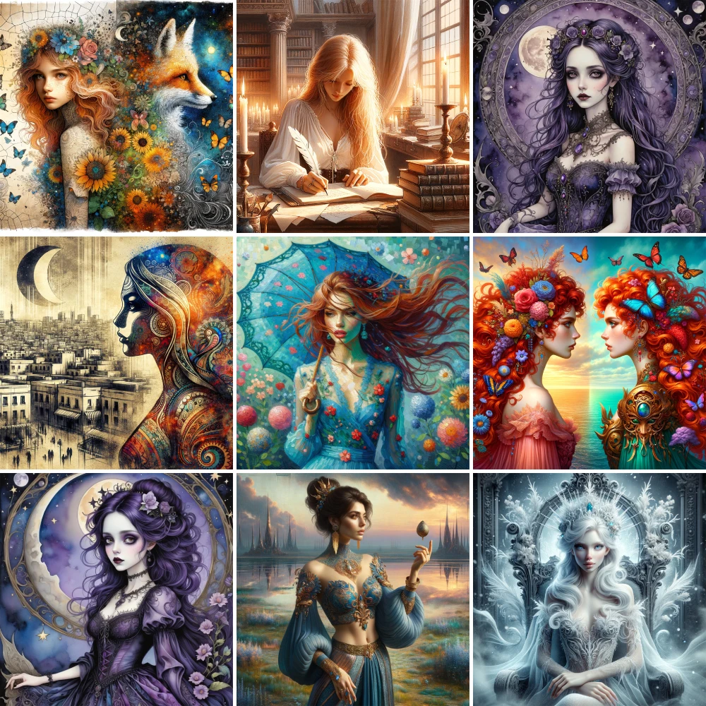 Fantasy Portrait Girl Printed Fabric Cross Stitch Embroidery Set Handicraft Handmade Knitting Handiwork Gift Package Different
Fantasy Portrait Girl Printed Fabric Cross Stitch Embroidery Set Handicraft Handmade Knitting Handiwork Gift Package Different