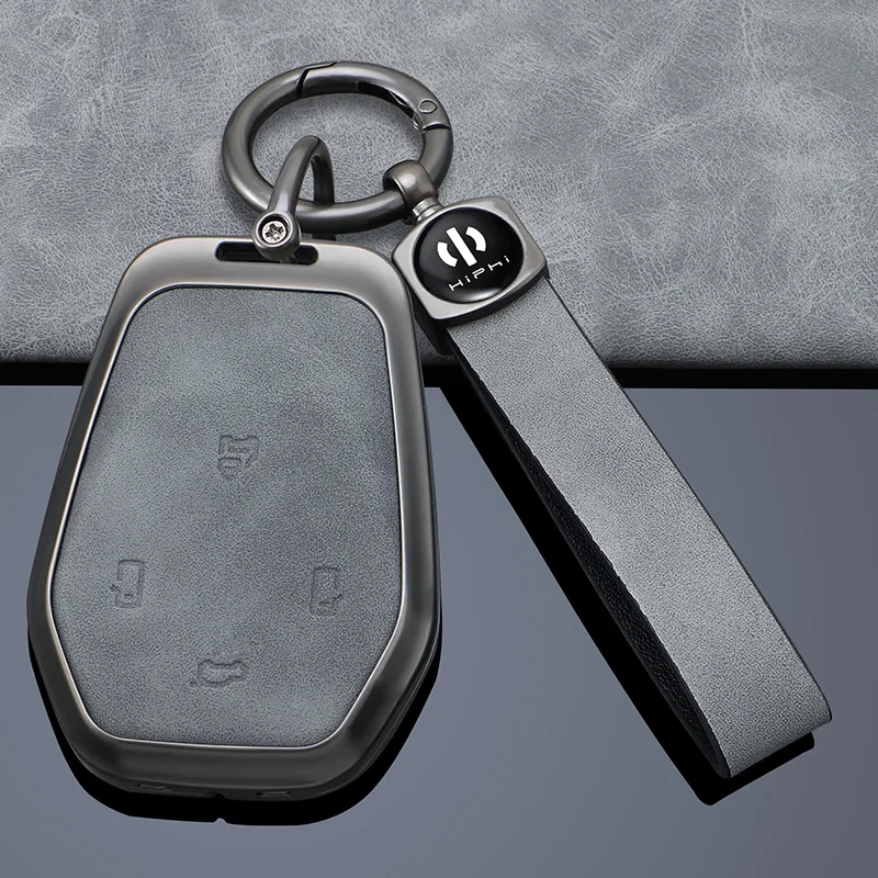 Zinc Alloy Leather Car Key Smart Remote Case Cover Shell Keychain for HIPHI Y 2023 Hiphi Z for HIPHI Key Fob Accessories
Zinc Alloy Leather Car Key Smart Remote Case Cover Shell Keychain for HIPHI Y 2023 Hiphi Z for HIPHI Key Fob Accessories