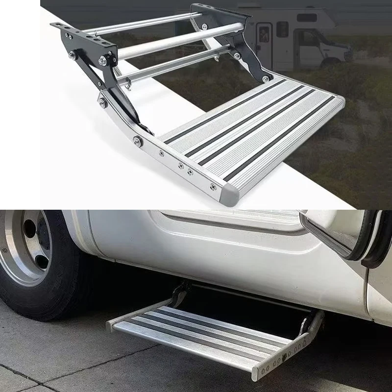 Caravan Accessories RV Step Aluminum Alloy Folding Manual Singe Ladder Non-Slip Steps Easy installation
Caravan Accessories RV Step Aluminum Alloy Folding Manual Singe Ladder Non-Slip Steps Easy installation