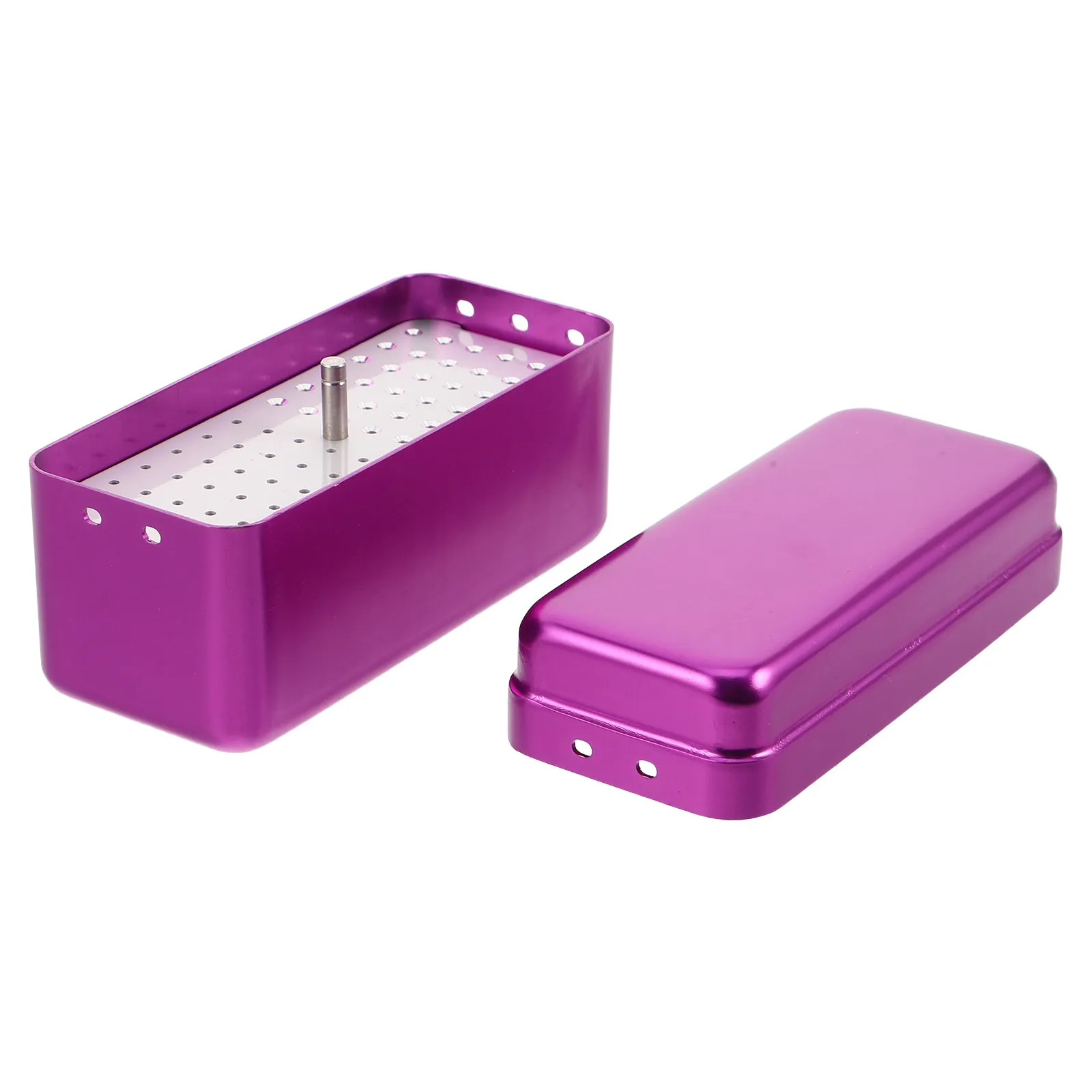 72Holes Dental Burs Organizer Holder Sterilization Container for Nail Tool Manicure Drill Metal Bur Stand Dentist
72Holes Dental Burs Organizer Holder Sterilization Container for Nail Tool Manicure Drill Metal Bur Stand Dentist