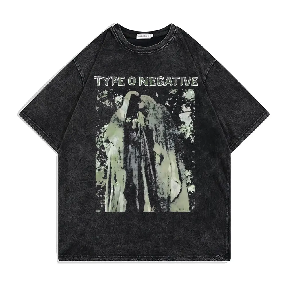 Washed Vintage Type O Negative T-shirts Men Women Retro Rock Metal Gothic Short Sleeve T-shirt Men's Oversized Cotton T Shirts
Washed Vintage Type O Negative T-shirts Men Women Retro Rock Metal Gothic Short Sleeve T-shirt Men's Oversized Cotton T Shirts