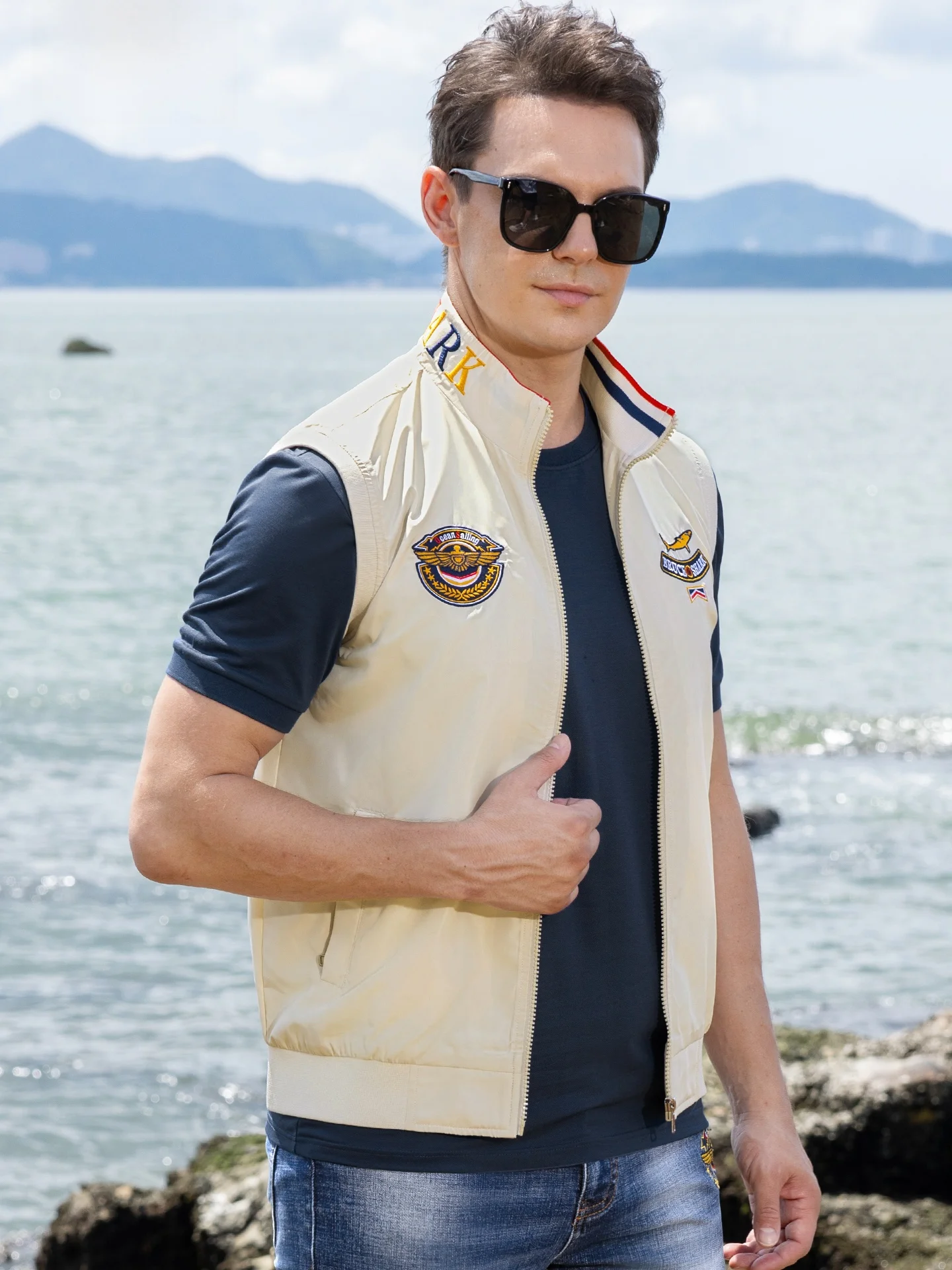 Bruce & ark Men's Thin Sport Vest Loose Fit Faion Urban Sle Polyester Fiber Zipper Closure No Fill Four Seasons Wear
Bruce & ark Men's Thin Sport Vest Loose Fit Faion Urban Sle Polyester Fiber Zipper Closure No Fill Four Seasons Wear