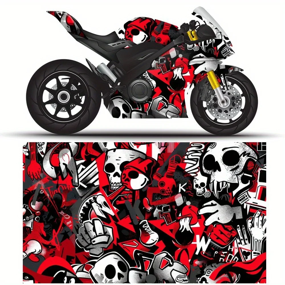 Red and Black Hip Hop Graffiti Motorcycle Stickers, Durable Car Vinyl Wraps Suitable for Most Vehicles, Car Body Sticker Film
Red and Black Hip Hop Graffiti Motorcycle Stickers, Durable Car Vinyl Wraps Suitable for Most Vehicles, Car Body Sticker Film