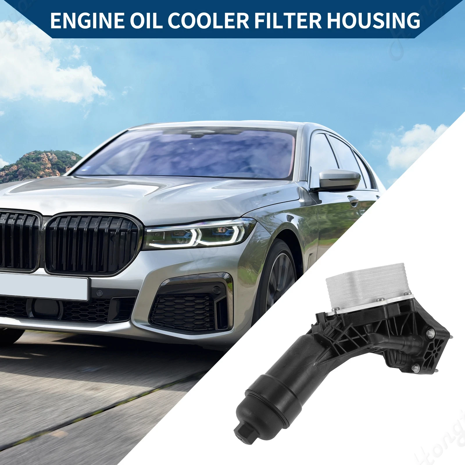 11428651710 11428580415 Oil Filter Housing Engine Oil Cooler Assembly For BMW 3 Series B48 G20 G28 G01 G02 G04 G05 2019-2023
11428651710 11428580415 Oil Filter Housing Engine Oil Cooler Assembly For BMW 3 Series B48 G20 G28 G01 G02 G04 G05 2019-2023