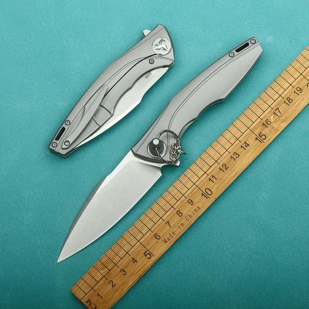 M390 powder steel folding knife TC4 titanium alloy handle high hardness sharp survival knife
M390 powder steel folding knife TC4 titanium alloy handle high hardness sharp survival knife