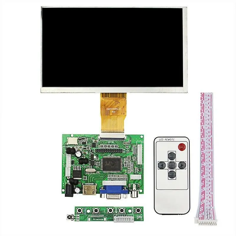 7 inch 7" LCD TFT Display VGA Monitor Screen + Remote control for Raspberry Pi 3B 4+
7 inch 7" LCD TFT Display VGA Monitor Screen + Remote control for Raspberry Pi 3B 4+