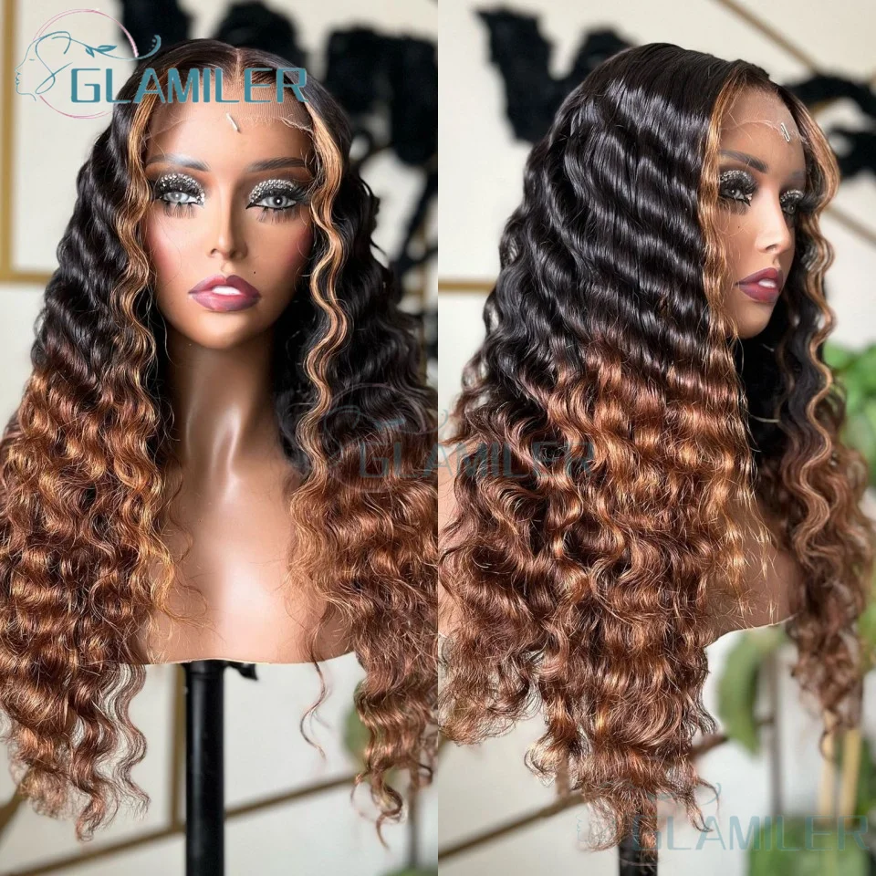 #1b/30 Deep Wave Human Hair 5x5 Silk Top Lace Closure Wigs Bleached Knots Brown Black 200% Density 13x6/360 Lace Front Wigs
#1b/30 Deep Wave Human Hair 5x5 Silk Top Lace Closure Wigs Bleached Knots Brown Black 200% Density 13x6/360 Lace Front Wigs