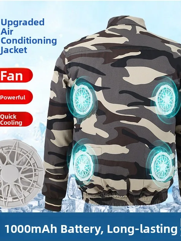Men's Summer Cooling Air Conditioning Workwear with Fan Camouflage Labor Work Clothes Durable Construction Site Uniforms
Men's Summer Cooling Air Conditioning Workwear with Fan Camouflage Labor Work Clothes Durable Construction Site Uniforms