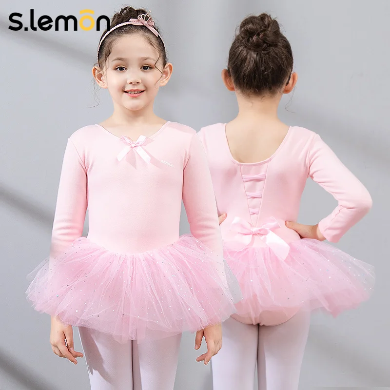 S.lemon Kids Ballet Leotard Dress Girls Long Sleeve Fleece Lined Starry Mesh Dance Costume 90-150cm Dancewear
S.lemon Kids Ballet Leotard Dress Girls Long Sleeve Fleece Lined Starry Mesh Dance Costume 90-150cm Dancewear
