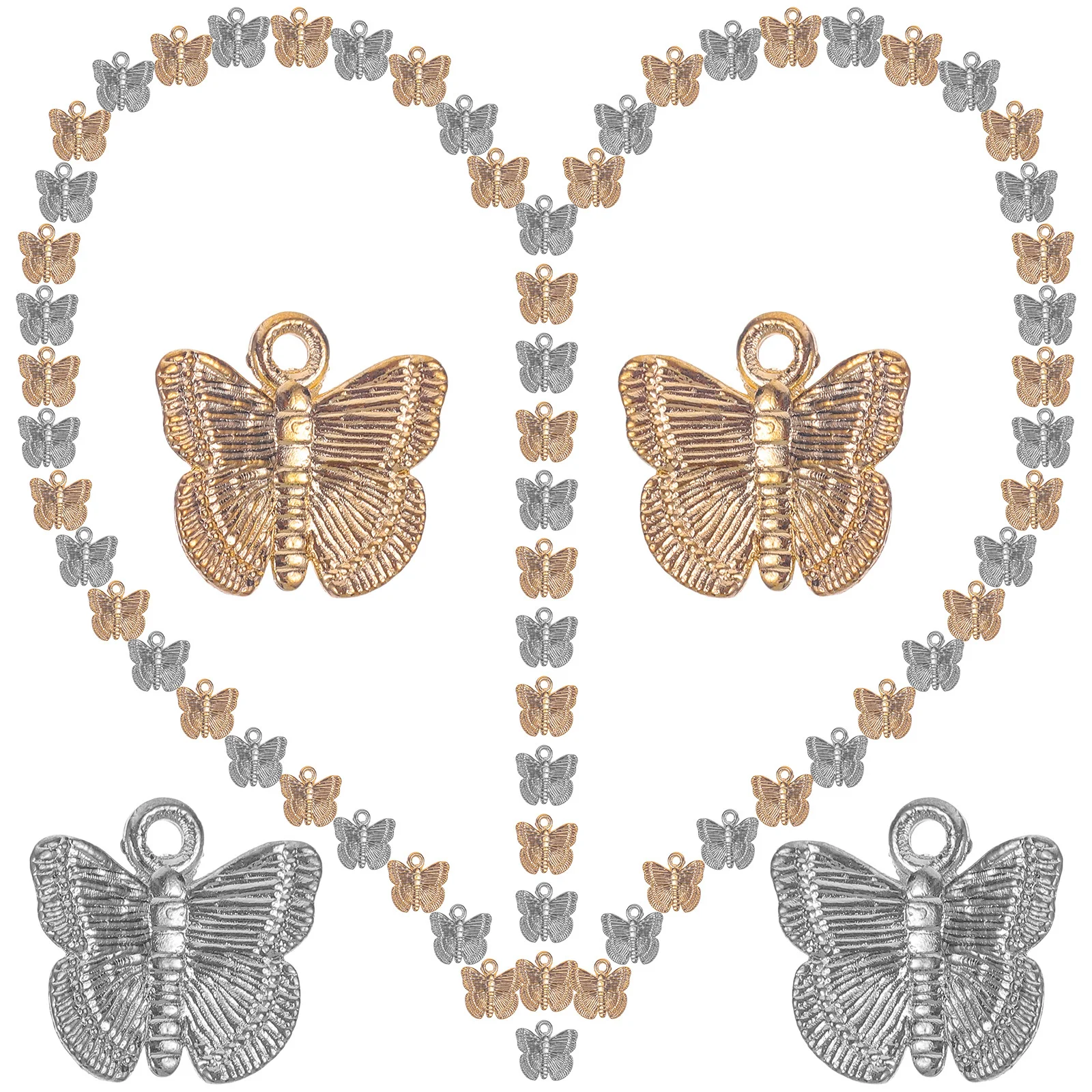 100Pcs Small Butterfly Jewelry Charms DIY Making Accessories Versatile Multipurpose Butterfly Charms Jewelry Making Accessories 
100Pcs Small Butterfly Jewelry Charms DIY Making Accessories Versatile Multipurpose Butterfly Charms Jewelry Making Accessories