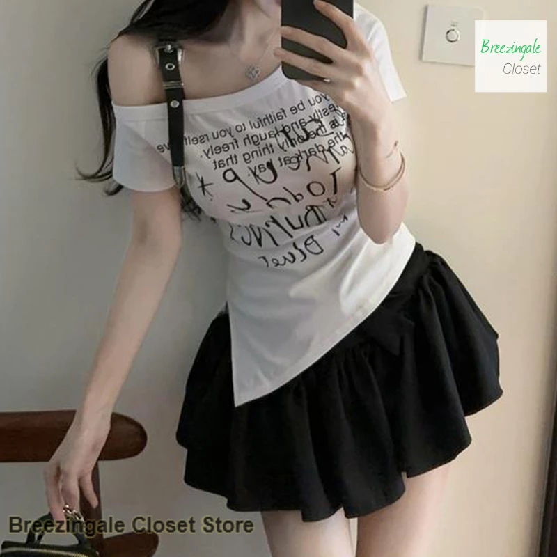 American spice girl irregular diagonal shoulder short sleeve T-shirt female summer new fashion design sense niche beautiful top
American spice girl irregular diagonal shoulder short sleeve T-shirt female summer new fashion design sense niche beautiful top