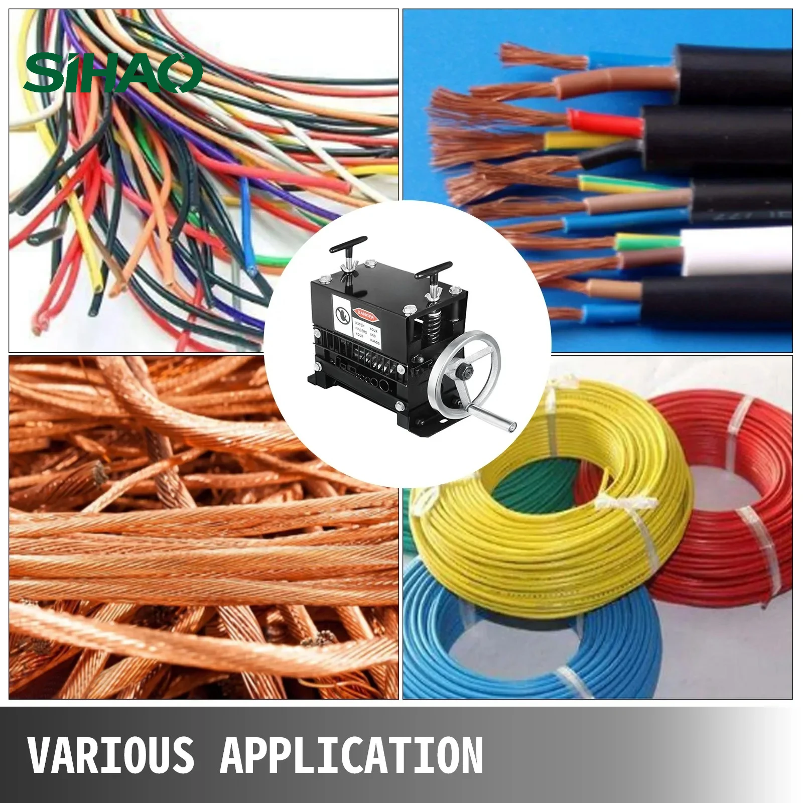 SIHAO 1-20mm Electric Stripper Wire Cable Peeler Electric Wire Demolisher For Scrap Copper Recycling Copper Recycle Tool
SIHAO 1-20mm Electric Stripper Wire Cable Peeler Electric Wire Demolisher For Scrap Copper Recycling Copper Recycle Tool