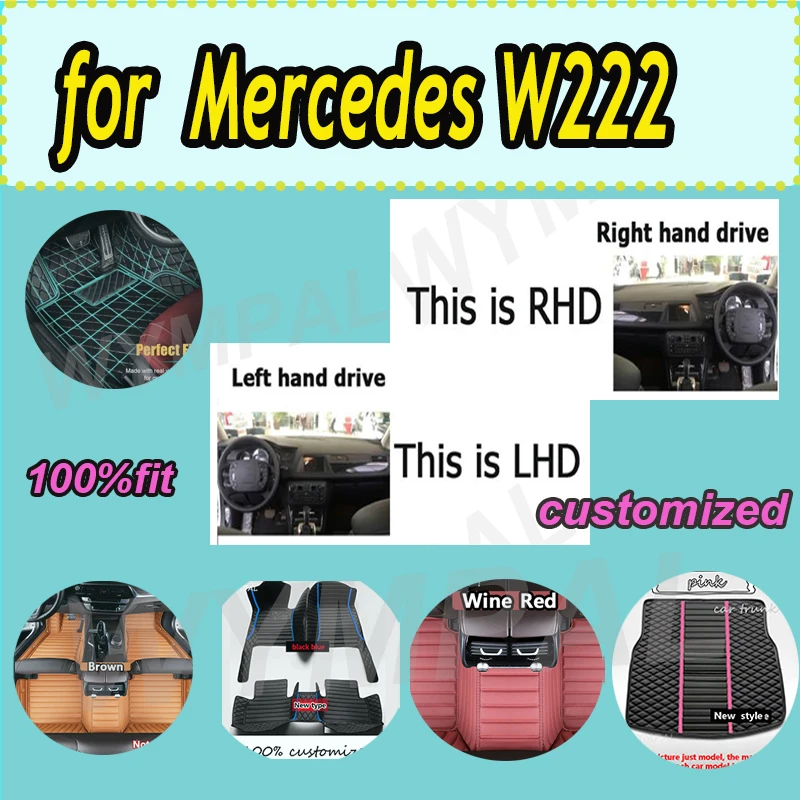 LUXURY Custom Automotive Car Floor Mats For Mercedes W222 2014 2015 2016 2017 2018 Auto Luxury Leather
LUXURY Custom Automotive Car Floor Mats For Mercedes W222 2014 2015 2016 2017 2018 Auto Luxury Leather