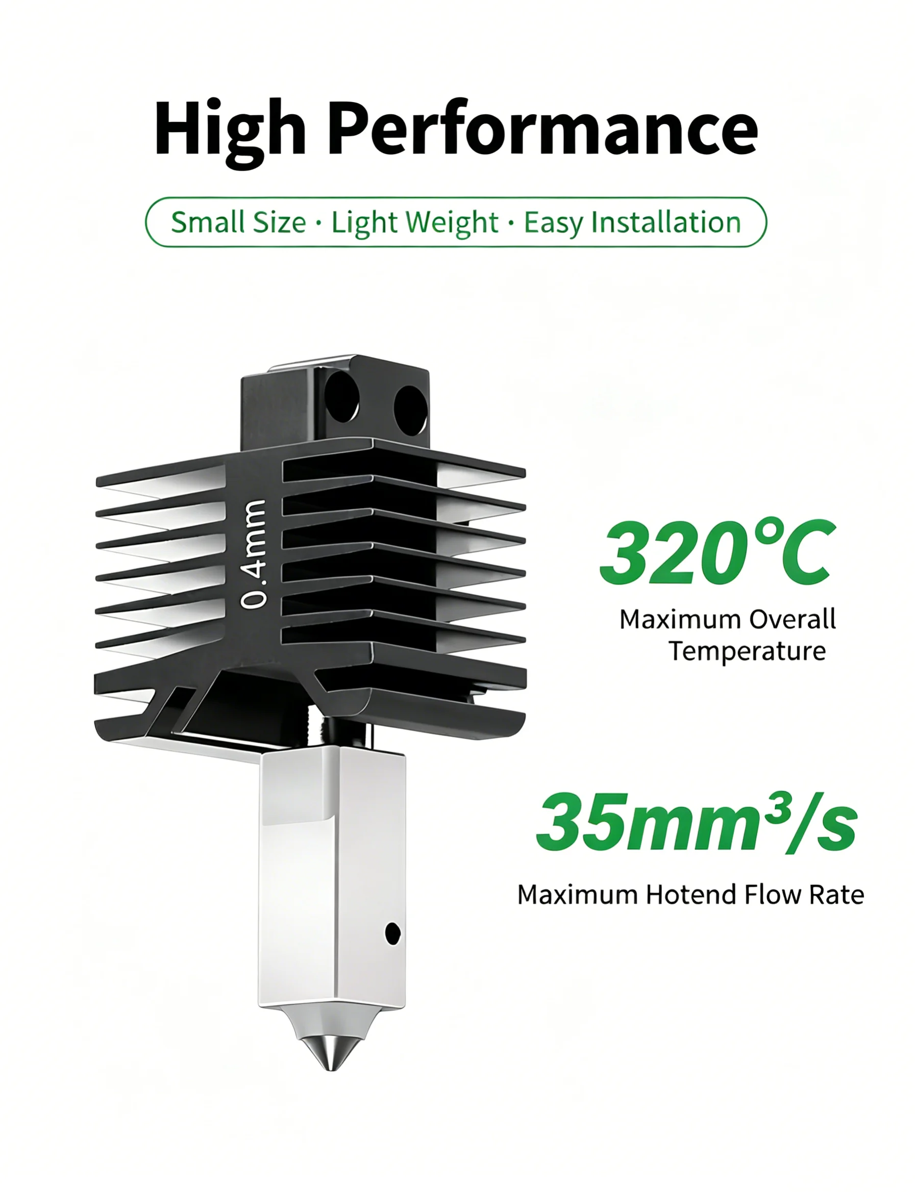 Upgrade Hotend For Bambu Lab X1/X1C Hot End For Bambulab P1P/P1S Hardened Steel Nozzle 0.2/0.4/0.6/0.8mm 3D Printer Parts
Upgrade Hotend For Bambu Lab X1/X1C Hot End For Bambulab P1P/P1S Hardened Steel Nozzle 0.2/0.4/0.6/0.8mm 3D Printer Parts