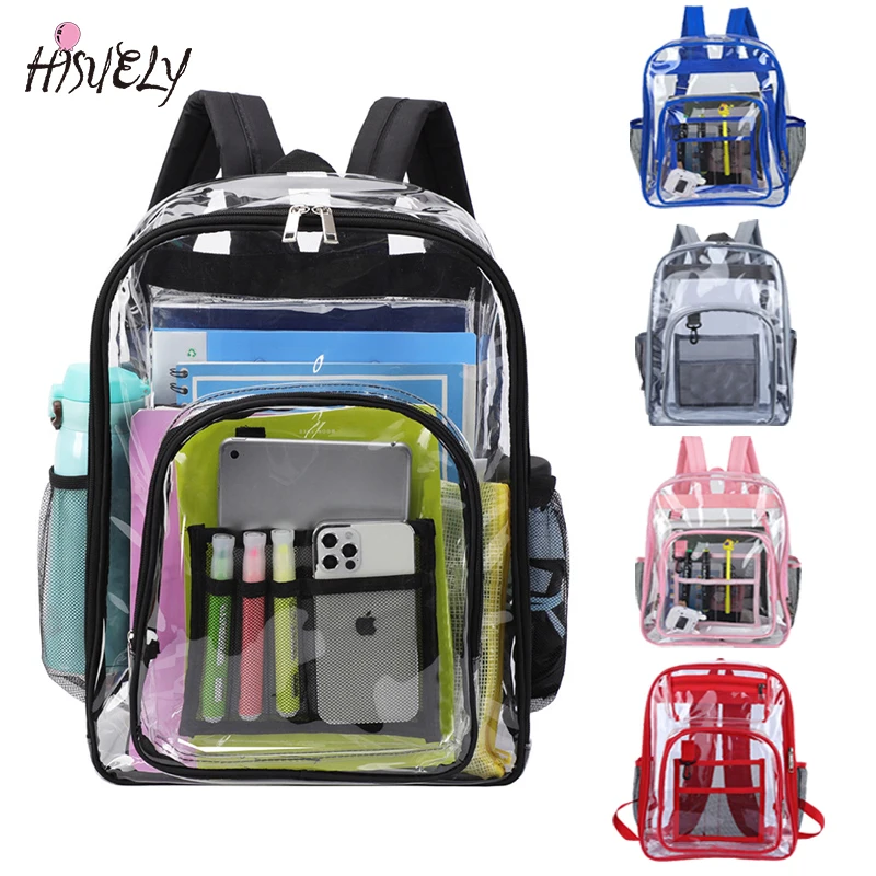 Unisex Transparent Shoulder Bag Fashion Simple Large Capacity Portable Backpacks Multifunctional Waterproof Male Female Knapsack
Unisex Transparent Shoulder Bag Fashion Simple Large Capacity Portable Backpacks Multifunctional Waterproof Male Female Knapsack