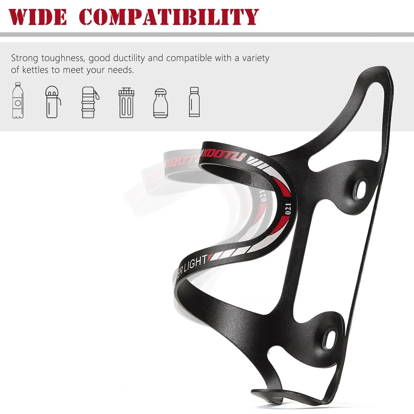 KOOTU Aluminum Alloy Bicycle Water Bottle Holder, Cycling Cage, Road Mountain Water Bottle Holder, Bicycle Water Bottle Holder
KOOTU Aluminum Alloy Bicycle Water Bottle Holder, Cycling Cage, Road Mountain Water Bottle Holder, Bicycle Water Bottle Holder
