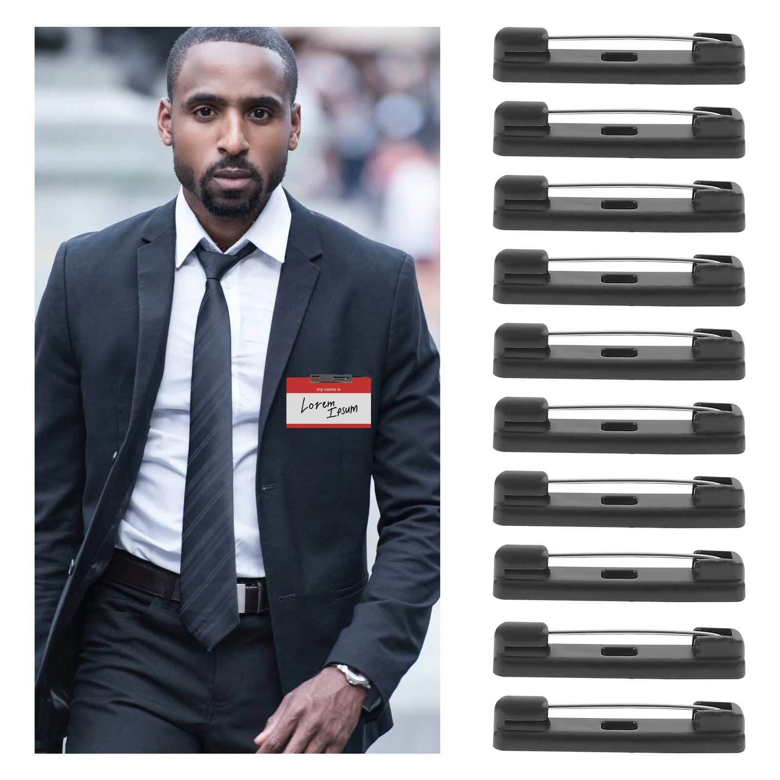 300 Pcs ID Plate Pin Decorative Breastpin Plastic Bar Brooch Lapel Pins for Clothes Accessories High Quality Wide Usage
300 Pcs ID Plate Pin Decorative Breastpin Plastic Bar Brooch Lapel Pins for Clothes Accessories High Quality Wide Usage