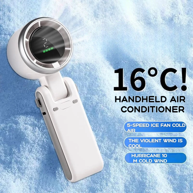 Новый портативный ручной электрический вентилятор с 5 скоростями, регулируемый турбо-режим, аккумуляторный, с LED-дисплеем, перезаряжаемый, с функцией охлаждения льдом, персональный вентилятор
Новый портативный ручной электрический вентилятор с 5 скоростями, регулируемый турбо-режим, аккумуляторный, с LED-дисплеем, перезаряжаемый, с функцией охлаждения льдом, персональный вентилятор