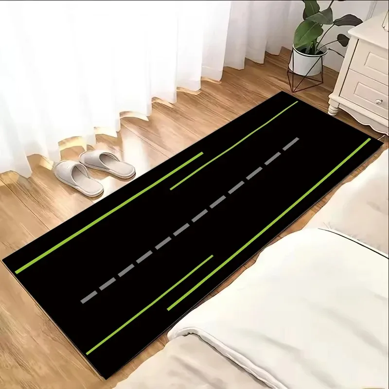 Black Background Blue Road Marking Long Runner Rug Bedroom Entryway Non-Slip Decor Floor Mat Area Rug Bedroom Carpet
Black Background Blue Road Marking Long Runner Rug Bedroom Entryway Non-Slip Decor Floor Mat Area Rug Bedroom Carpet