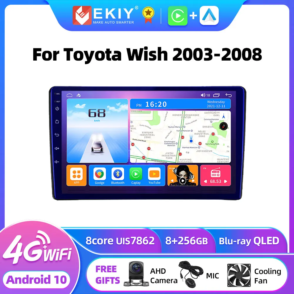 EKIY T7 Android для Toyota Wish 2003-2008 автомобильное радио мультимедийный видеоплеер стерео навигация GPS No 2din DVD Carplay Авто BT HU
EKIY T7 Android для Toyota Wish 2003-2008 автомобильное радио мультимедийный видеоплеер стерео навигация GPS No 2din DVD Carplay Авто BT HU