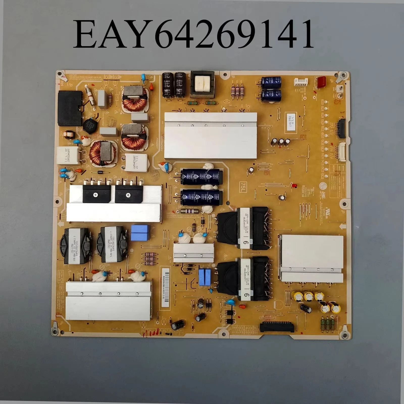 EAY64269141 P75L-16UH12 LGP75L-16UH12 Power Supply Board is for 75UH6550 75UH8500 75UH656T 75UH855V 75UH855T 75UH780V TV
EAY64269141 P75L-16UH12 LGP75L-16UH12 Power Supply Board is for 75UH6550 75UH8500 75UH656T 75UH855V 75UH855T 75UH780V TV