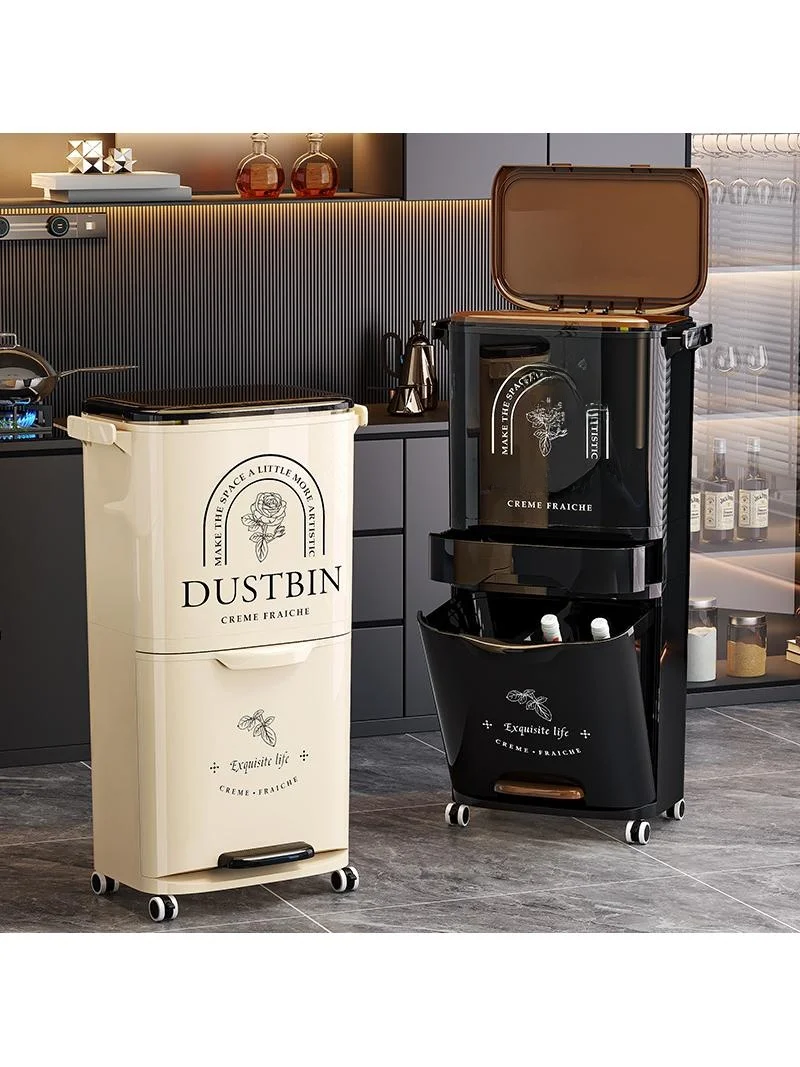 Kitchen Waste Bin Large Capacity Plastic Thickened No Bending High Model Wet And Dry Separation Household Garbage Can Storage...
Kitchen Waste Bin Large Capacity Plastic Thickened No Bending High Model Wet And Dry Separation Household Garbage Can Storage...