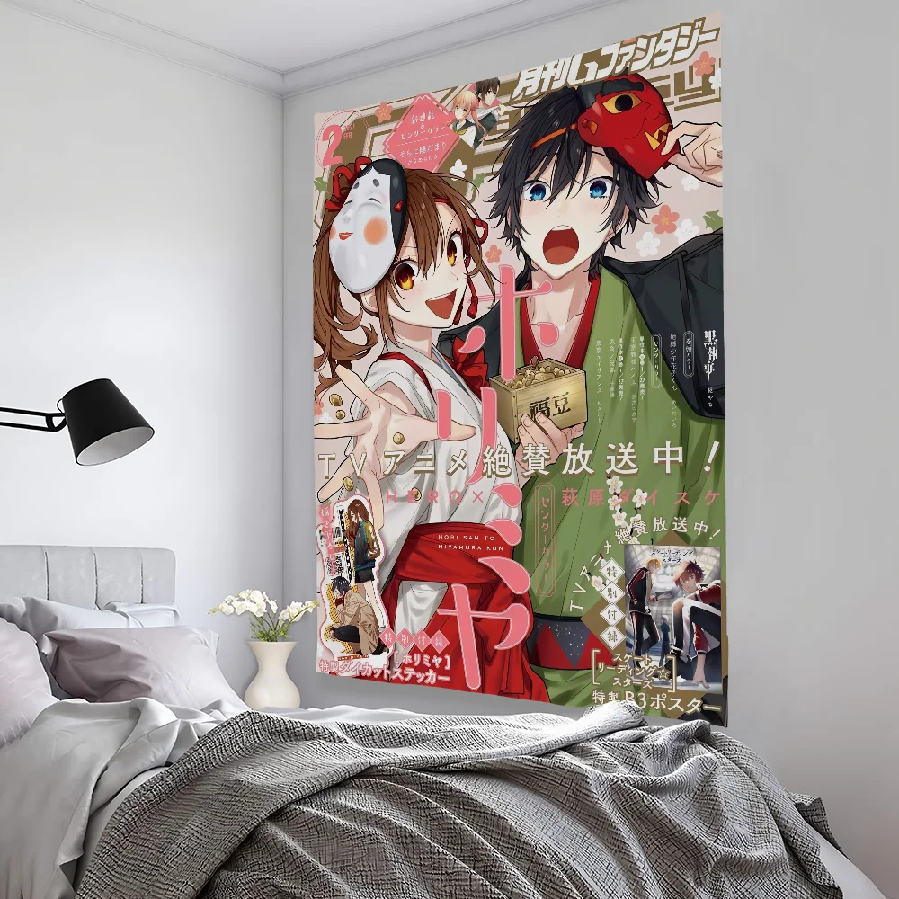 Cartoon H-HorimiyaS Cool Tapestry Bedroom Living Bar Garden Outdoor Microfiber Festival Decoration Background Art Banner
Cartoon H-HorimiyaS Cool Tapestry Bedroom Living Bar Garden Outdoor Microfiber Festival Decoration Background Art Banner